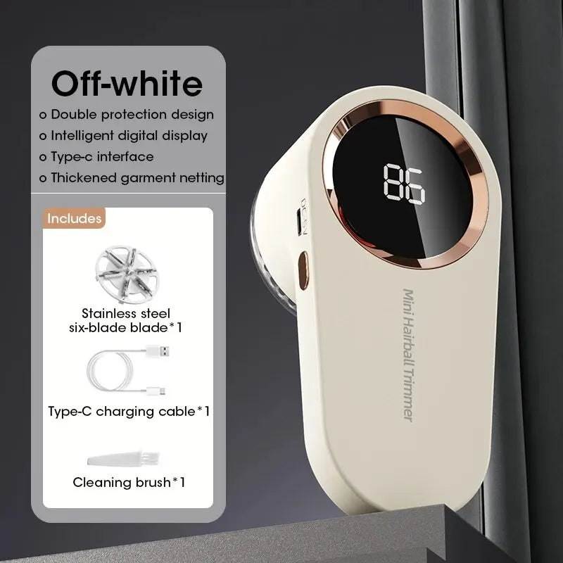 Rimuovi Pelucchi Elettrico per Vestiti – Levapelucchi USB Digitale Ricaricabile