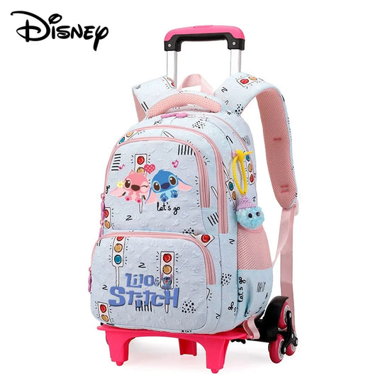 Zaino trolley Stitch 2-in-1 Disney 2025 – grande capacità, torretta, impermeabile e per laptop