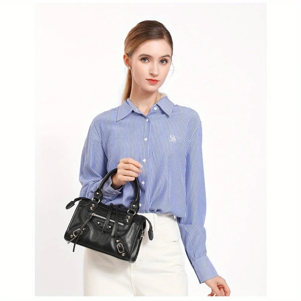 Borsa tote donna in similpelle dal look retrò – grande capacità, perfetta per il lavoro, lo shopping e l’ufficio 2025