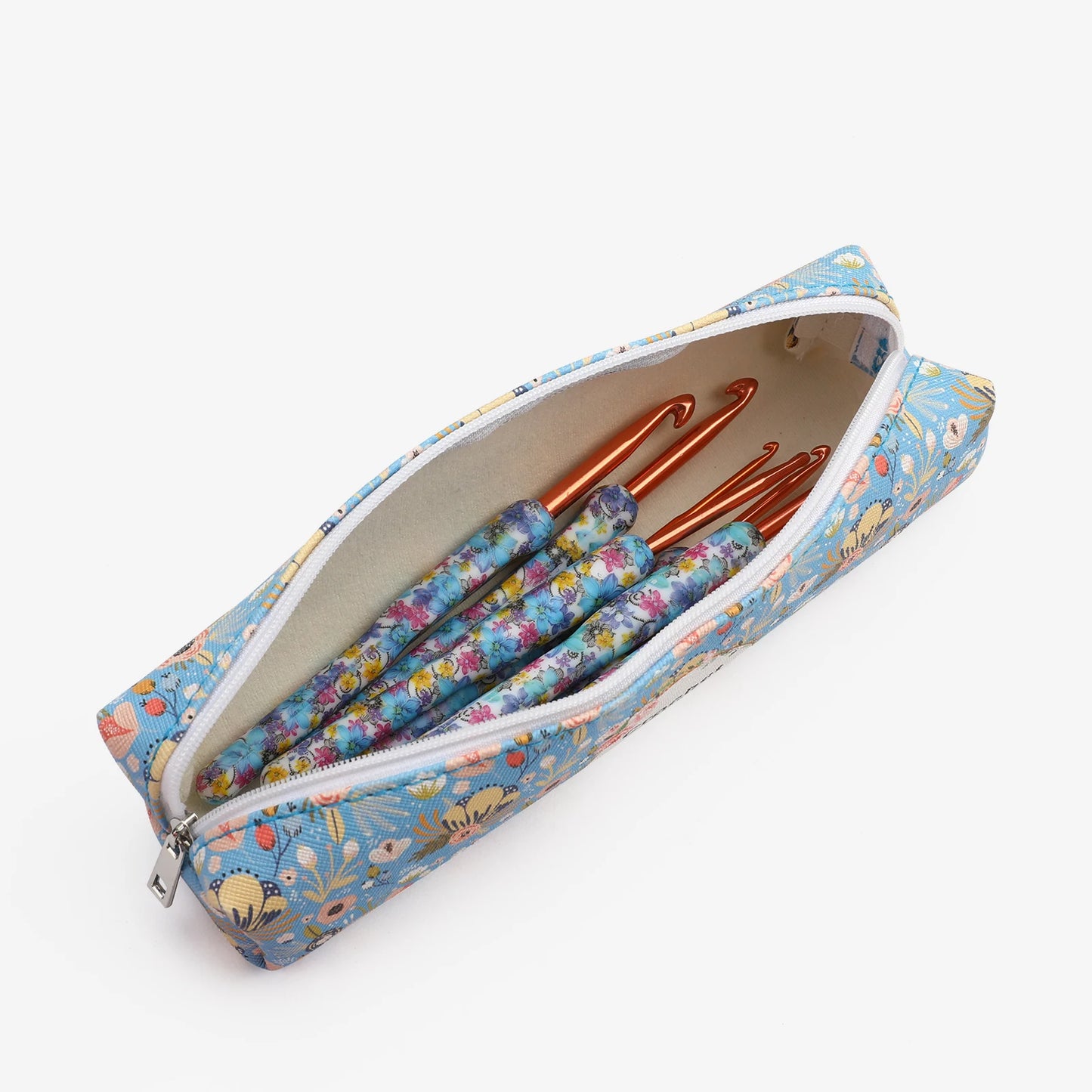 Set Uncinetti e Ferri da Maglia con Manico in Ceramica – Strumenti DIY per Cucito e Intreccio