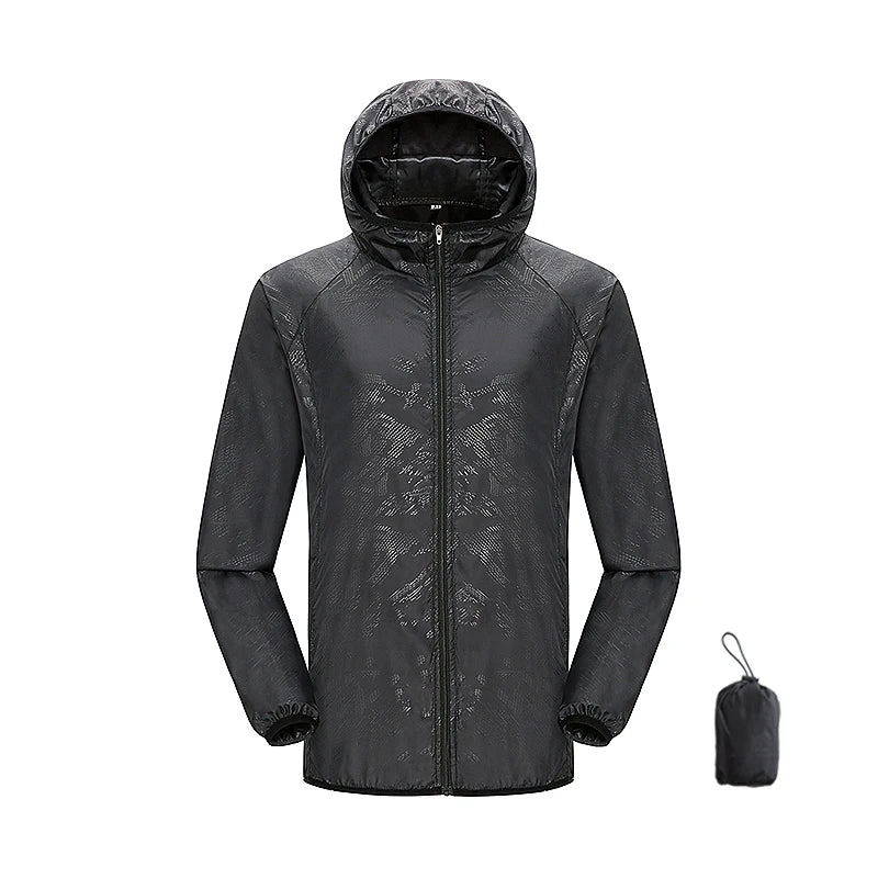 Giacca trekking unisex impermeabile e quick-dry – antivento, anti-UV e pieghevole per escursioni