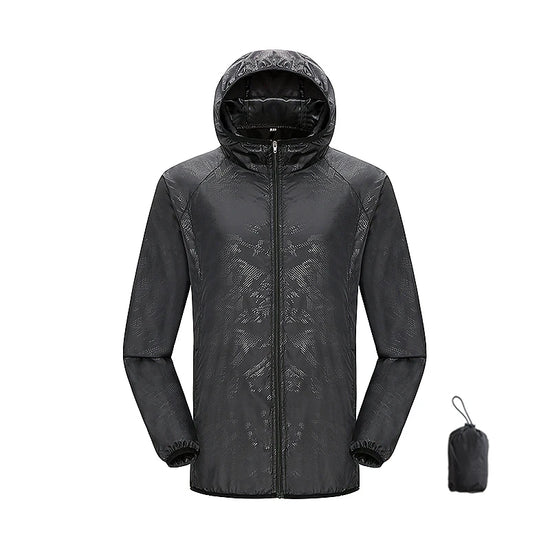 Giacca trekking unisex impermeabile e quick-dry – antivento, anti-UV e pieghevole per escursioni