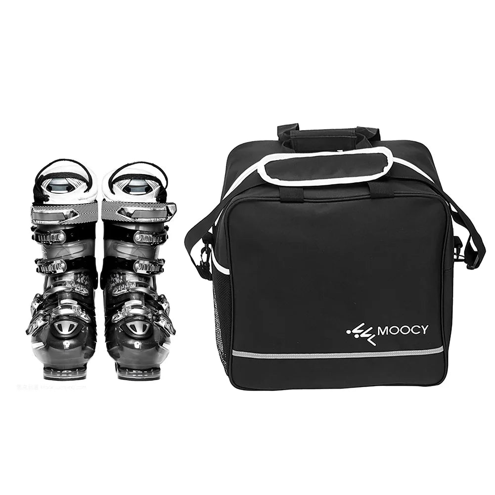 Set borsa da viaggio per sci + sacca scarponi – combo 2 pezzi impermeabile, adattata al volo e trasporto attrezzatura neve