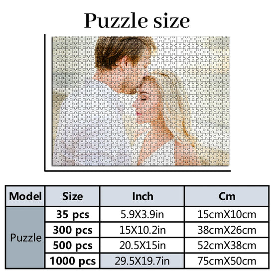 Puzzle Personalizzato con Foto – Puzzle di Cartone o Legno da 35 a 1000 Pezzi