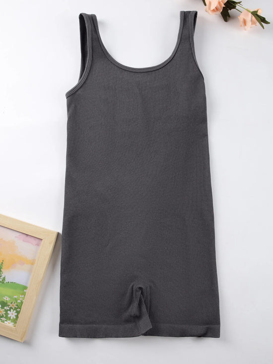 Jumpsuit sportiva donna 2025 – body seamless backless con scollo a U, elegante e funzionale