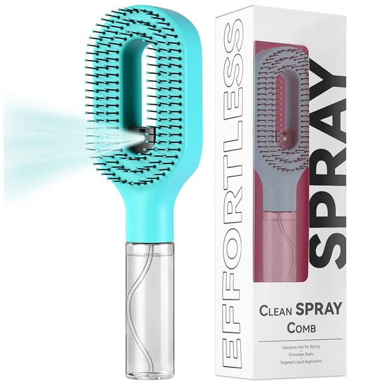 Spazzola Lisciante Capelli 2 in 1 – Pettine con Spruzzino Integrato