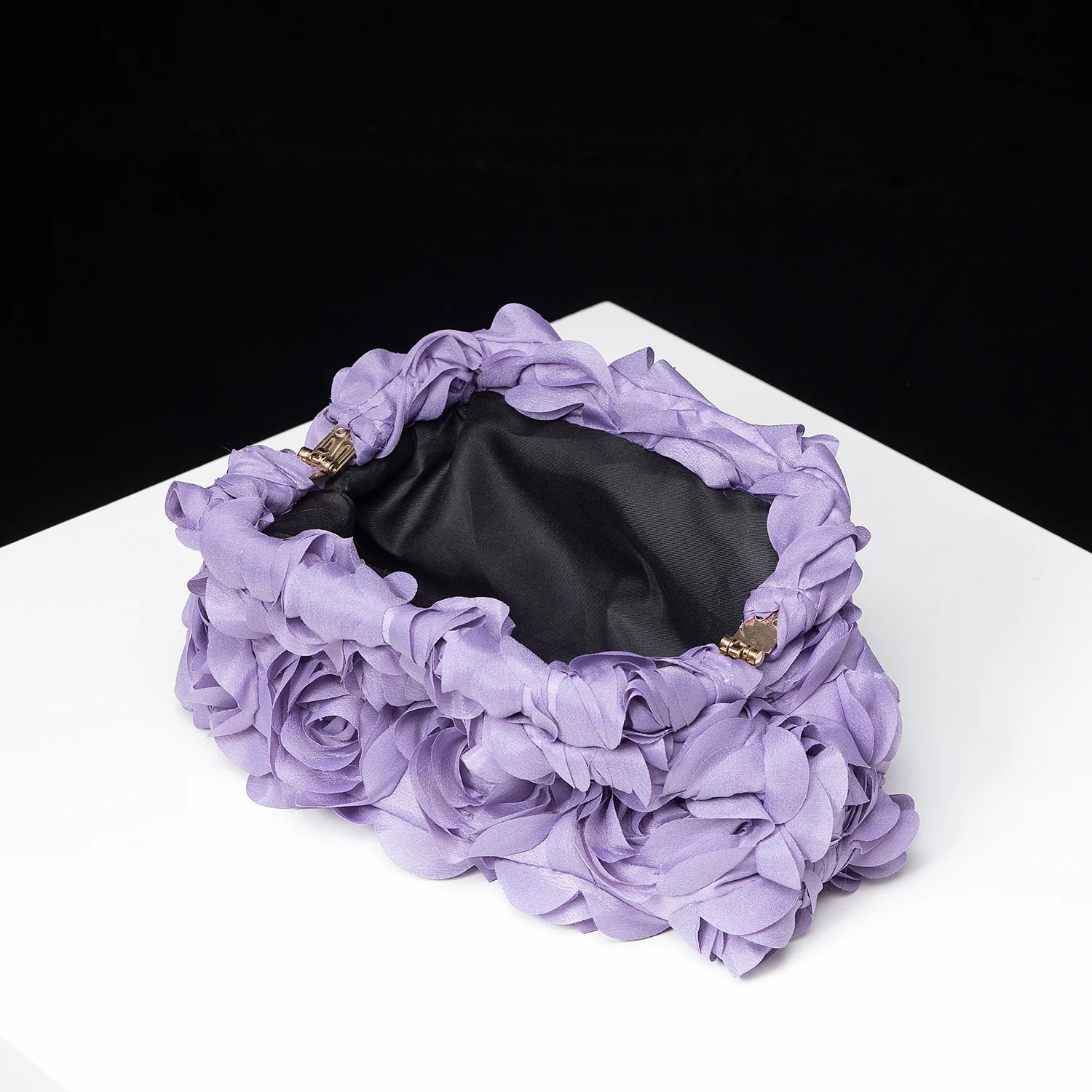 Clutch elegante rosa per donna – borsa clutch da cerimonia/partecipazione con rose, regalo perfetto per festa & cena