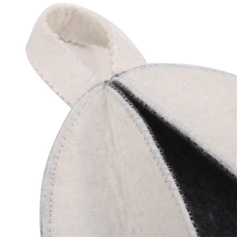 Cappello Sauna Sauna Hat in Feltro Anti-Calore Stile Russo | Protezione Testa