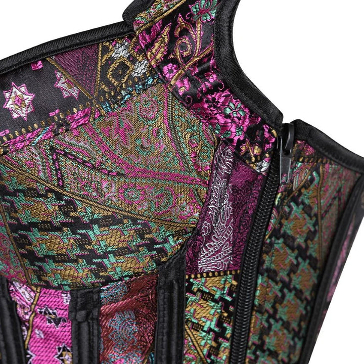 Corsetto Steampunk Overbust Donna – Bustier Modellante Push Up Vintage