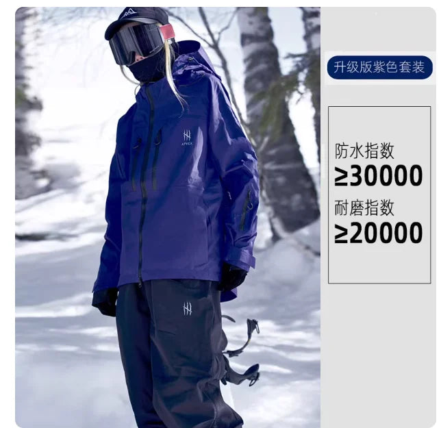 Completo sci e snowboard unisex con giacca e pantaloni