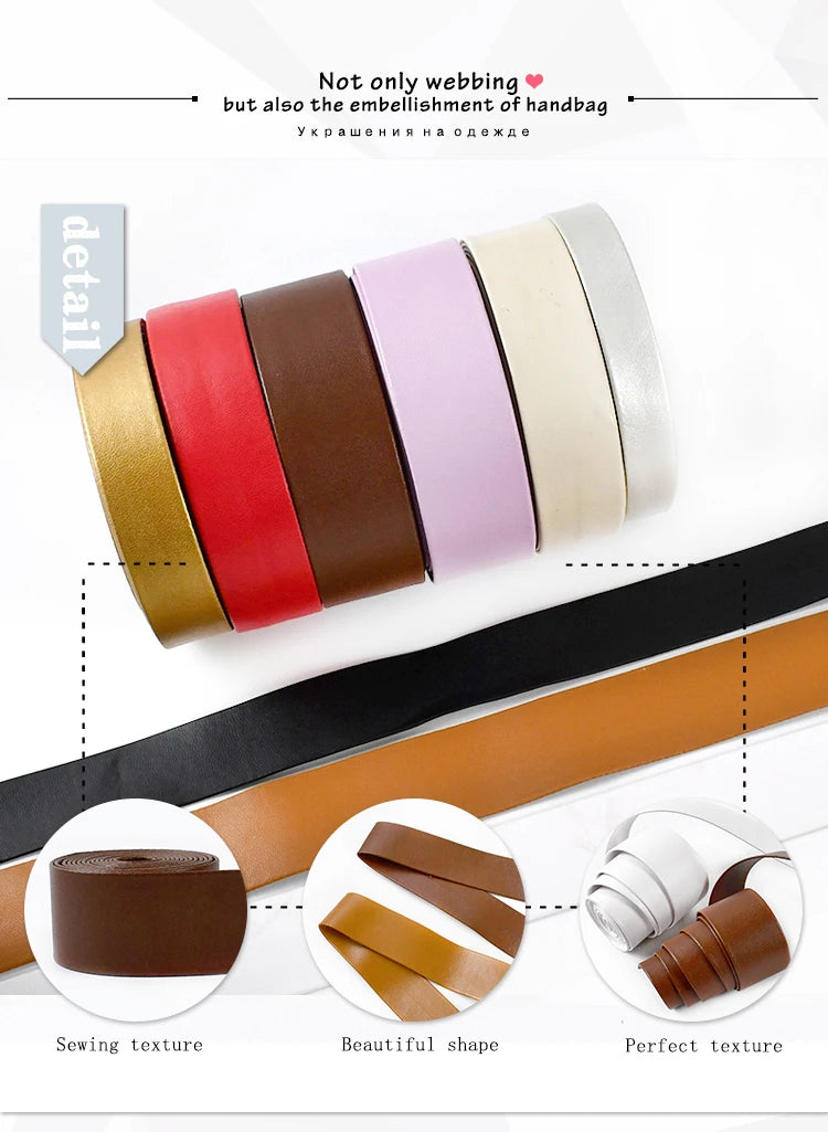 Nastro in finta pelle PU 5 metri 5-30 mm – cordoncino decorativo per borse, cucito, bias binding, accessori moda fai da te