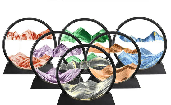 Quadro di Arte Sabbiosa 3D in Vetro – Sand Art Movimento per Casa e Ufficio