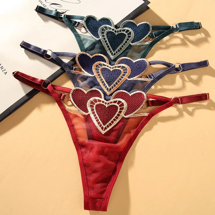 Perizoma sexy ricamato in stile giapponese – lingerie femminile a vita bassa, intimo elegante e sensuale