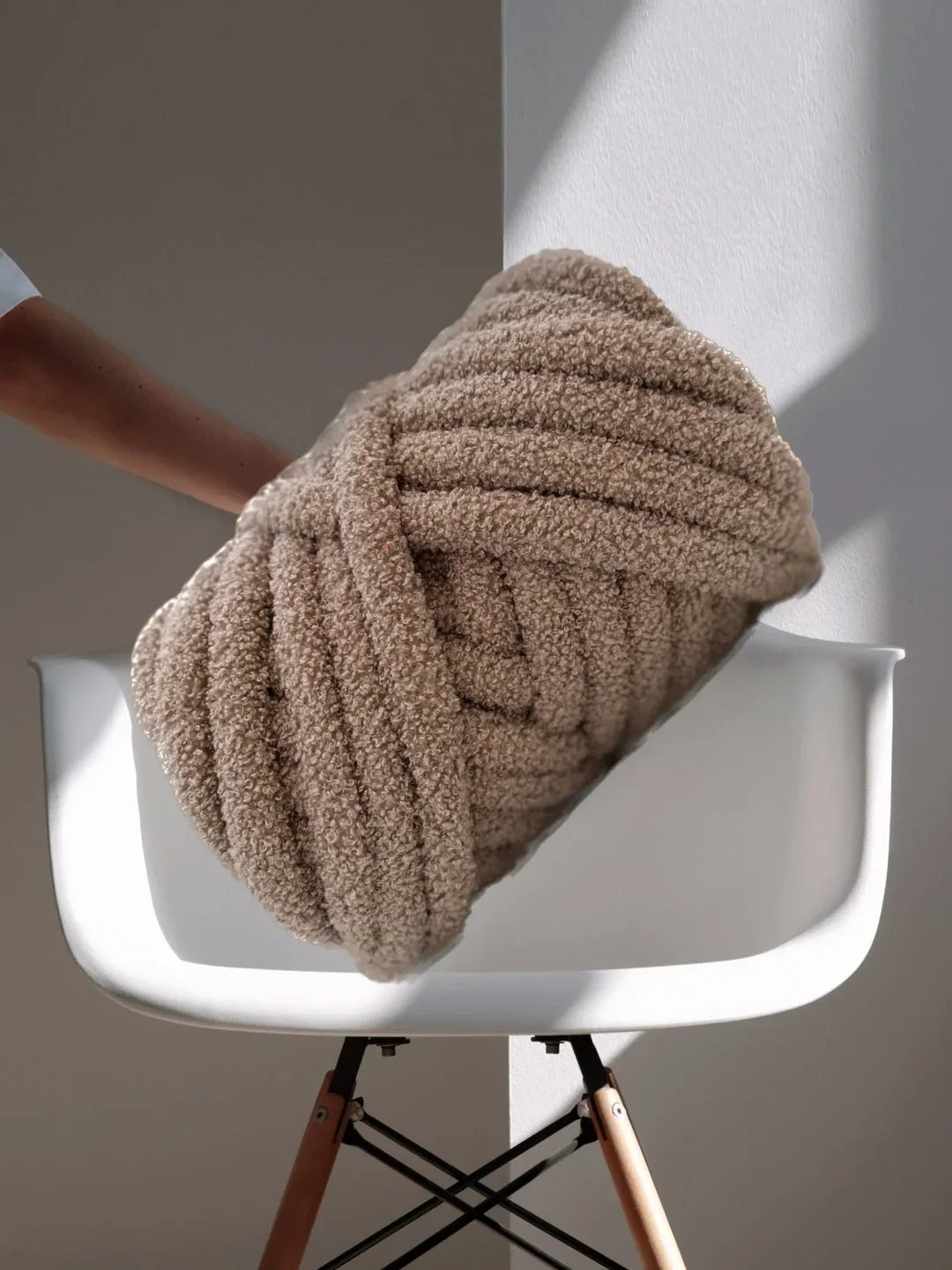 Filato teddy fleece 1 kg – lana grosso spessore per borse, maglie, uncinetto