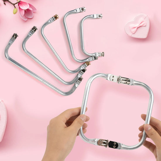Telaio in Alluminio per Borsa Clutch – Manico a Tubo, Cornice con Molla per Wallet, Doctor Bag e Borse Fai-da-Te
