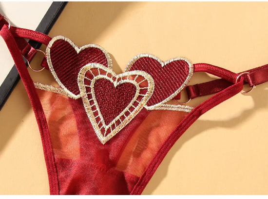 Perizoma sexy ricamato in stile giapponese – lingerie femminile a vita bassa, intimo elegante e sensuale