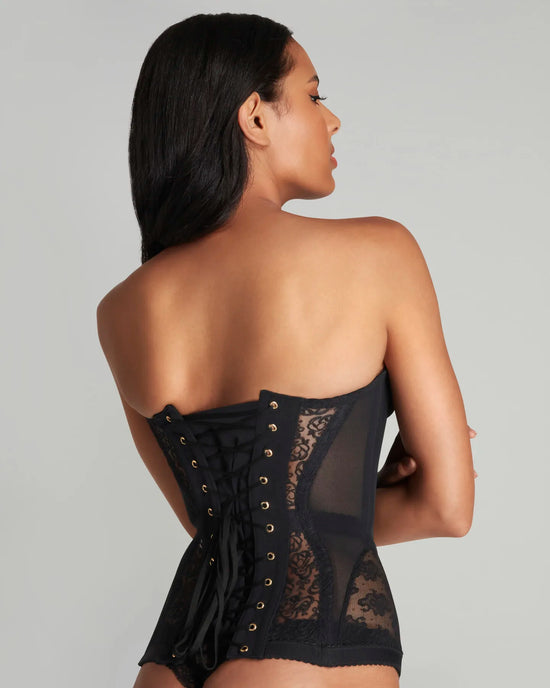 Corsetto Donna in Pizzo con Schiena Scoperta – Top Elegante Estivo con Spalline Sottili