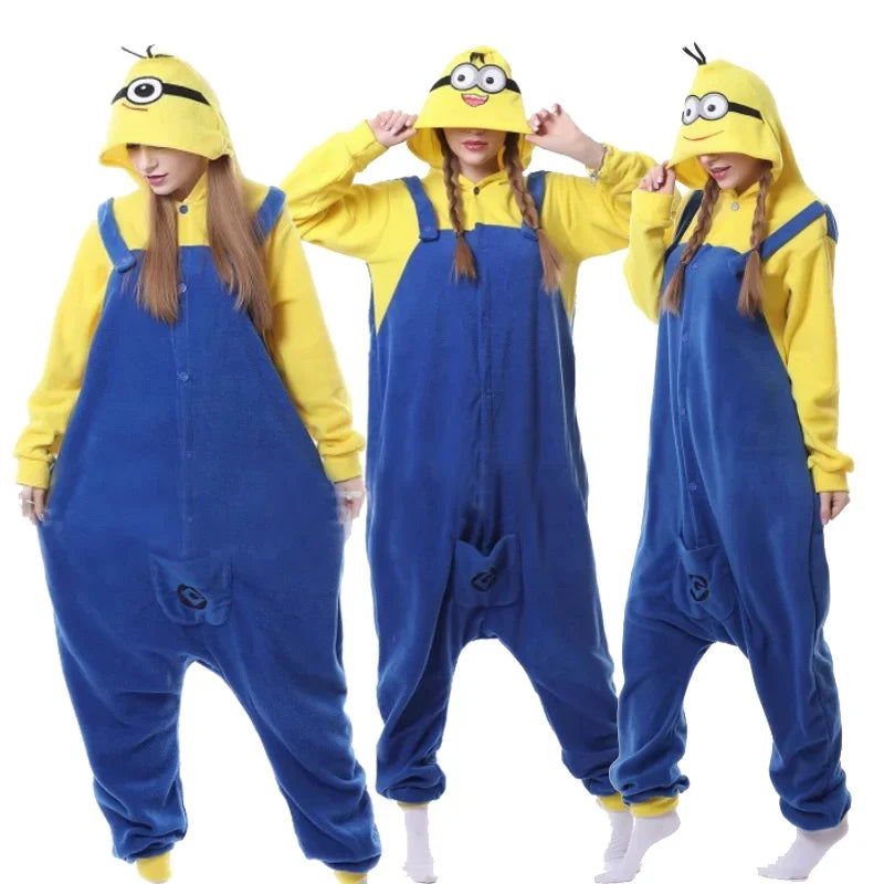 Costume Minions da Adulto per Carnevale – Tuta Onesie Cartoon Divertente