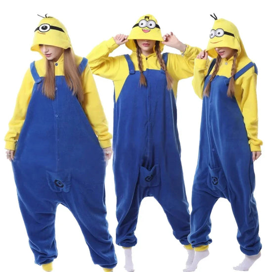 Costume Minions da Adulto per Carnevale – Tuta Onesie Cartoon Divertente