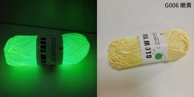 Filato luminoso in poliestere da 2 mm – Ideale per maglioni e cappelli che brillano al buio