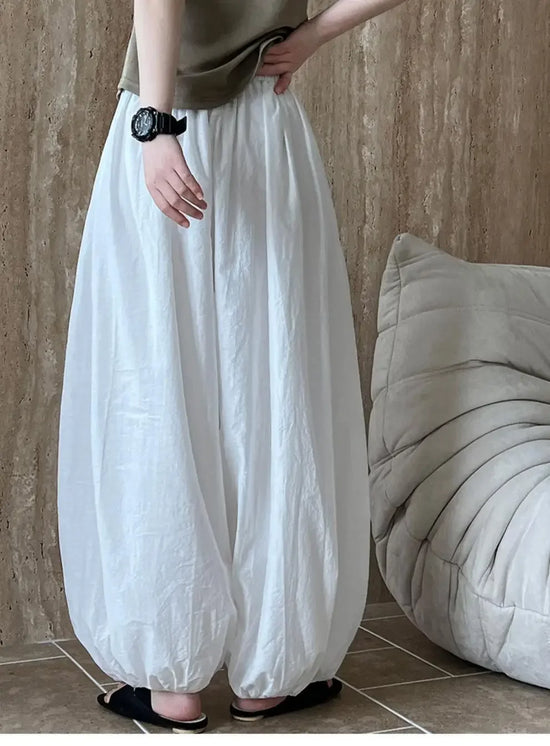 Pantaloni Bloomers Donna Vita Alta – Loose Fit Estivi