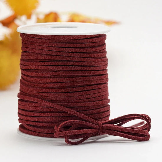Cordoncino intrecciato in velluto coreano 45 m – Cordone in finta pelle decorazioni fai-da-te,