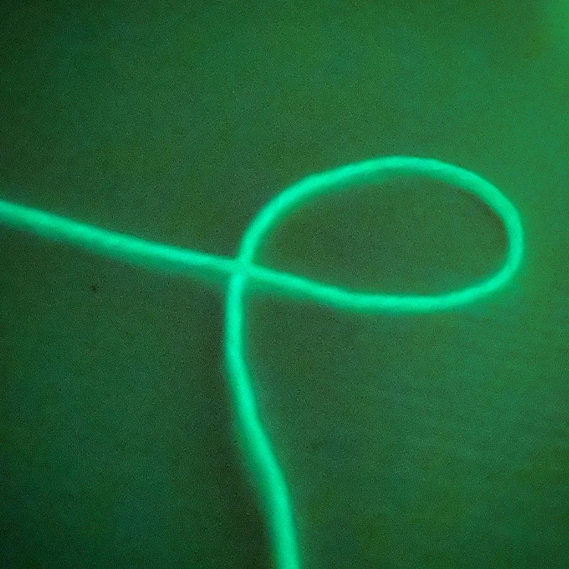 Filato luminoso in poliestere da 2 mm – Ideale per maglioni e cappelli che brillano al buio
