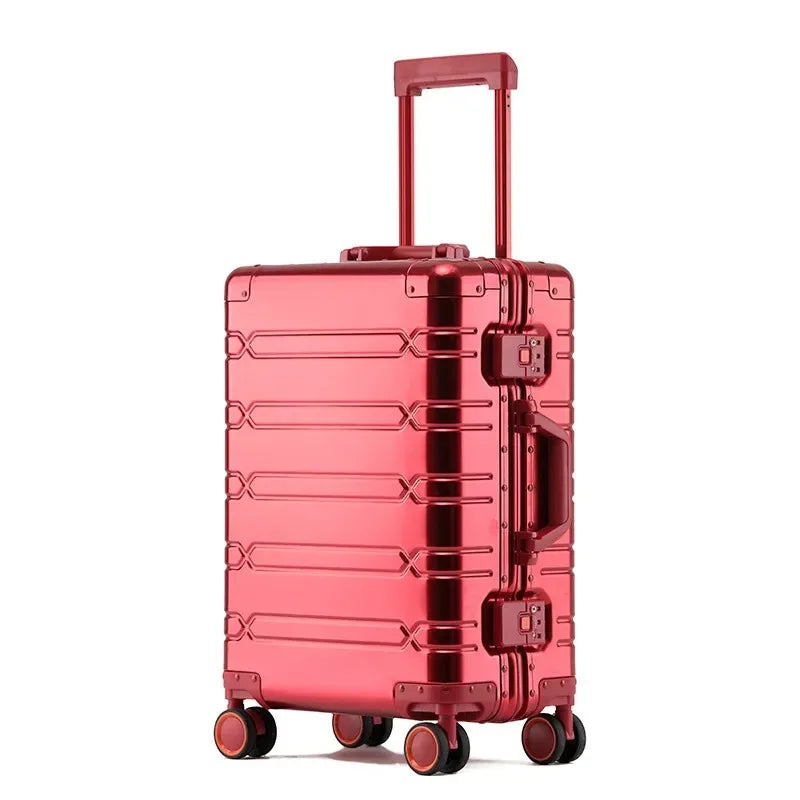 Valigia 10kg 15kg 20kg in alluminio con ruote 360° e lucchetto TSA – Trolley rigido leggero da cabina e stiva