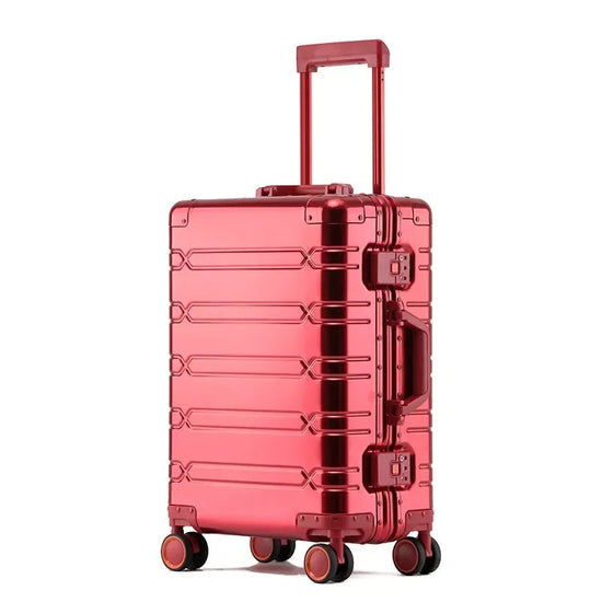 Valigia 10kg 15kg 20kg in alluminio con ruote 360° e lucchetto TSA – Trolley rigido leggero da cabina e stiva