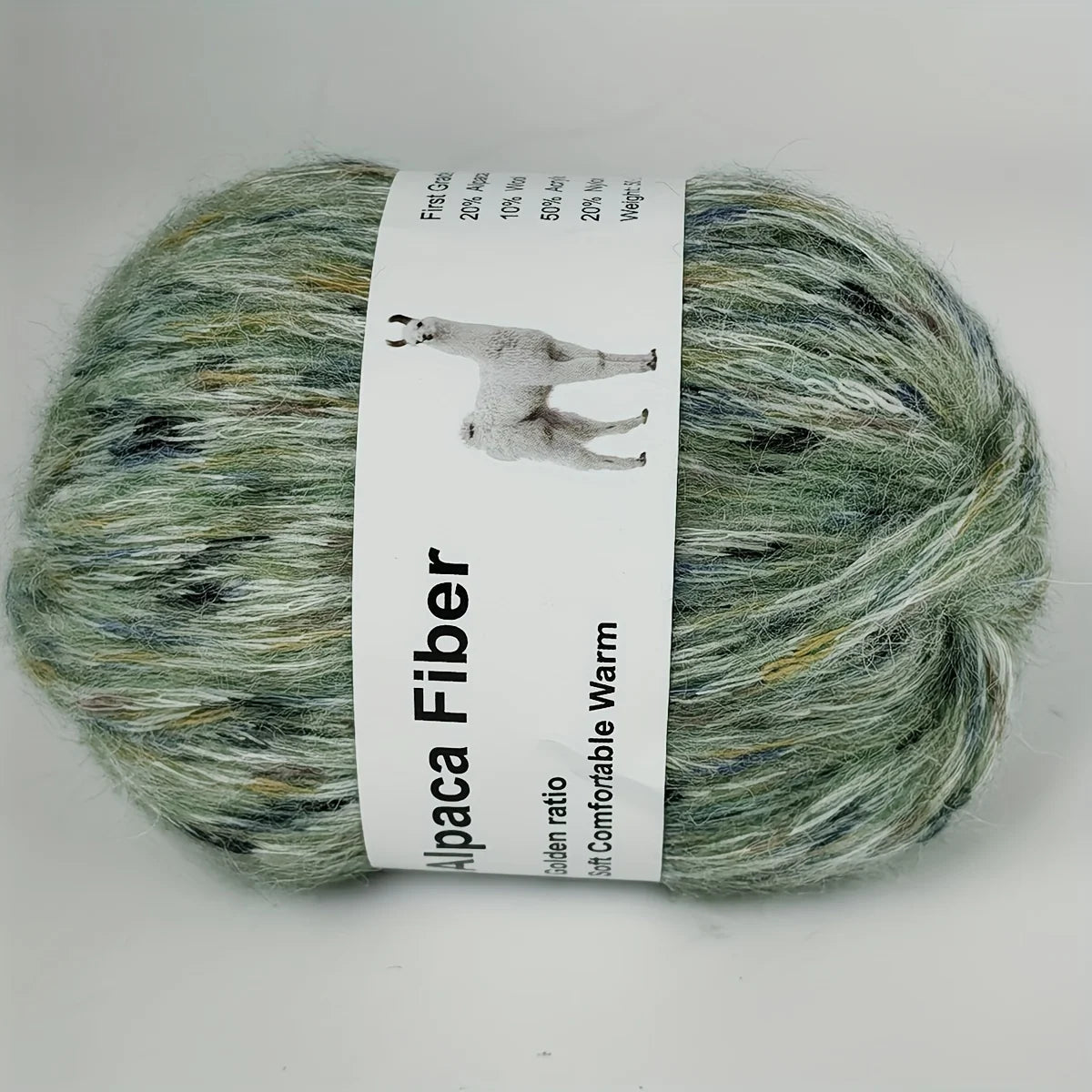 Set 6 gomitoli filo alpaca – lana alpaca hand-knit per sciarpe, cappotti, lavori intrecciati colorati fai-da-te