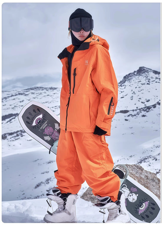 Completo sci e snowboard unisex con giacca e pantaloni