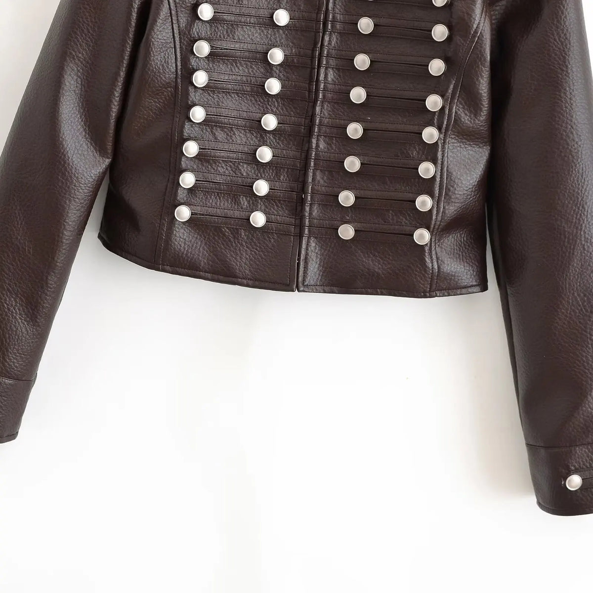 Giacca Cropped Donna con Bottoni e Fit Slim - immagine 13