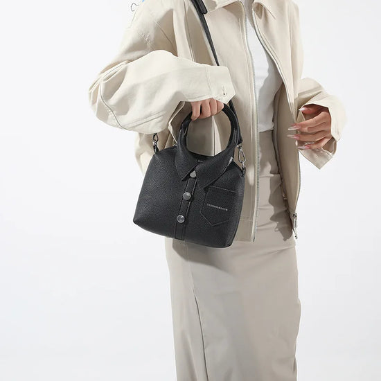 Borsa compatta quadrata in PU – shoulder / crossbody bag con zip, design elegante e di qualità per donna 2025
