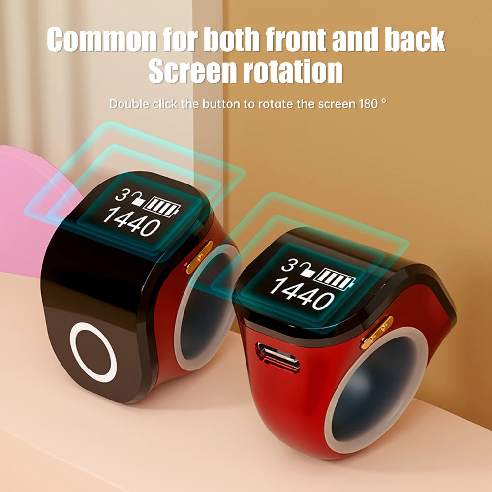 Contatore Digitale da Dito con Schermo OLED Impermeabile – Clicker Elettronico per Uncinetto e Maglia