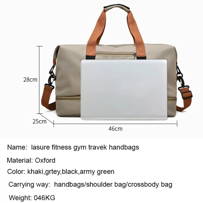 Borsa weekender / palestra donna 2025 – duffle impermeabile, compatta e versatile con tracolla e formato carry-on