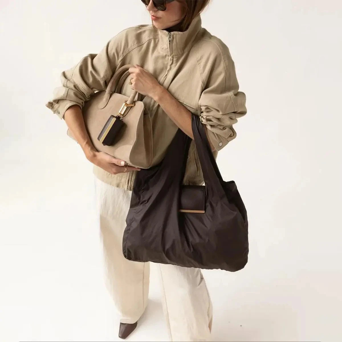 Borsa Pieghevole Portachiavi – Shopper Riutilizzabile per Spesa e Viaggio