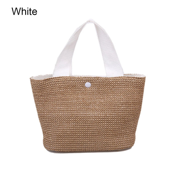 Borsa Mare in Paglia Intrecciata Donna – Grande Capacità Estiva