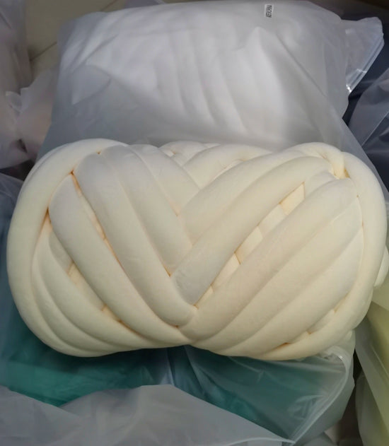 Filato marshmallow super chunky velluto 1 kg – “super velvet” grosso per coperte gigantissime, progetti fai-da-te morbidi