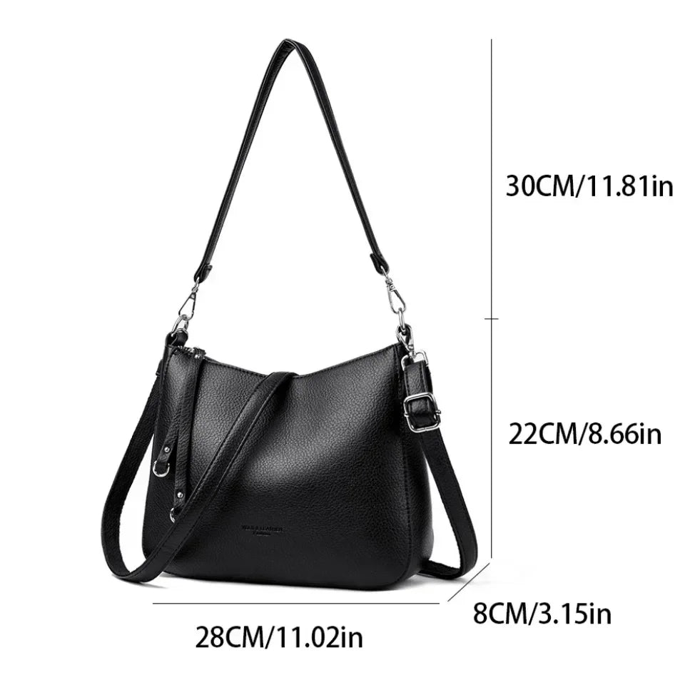 Borsa donna in ecopelle morbida – Tote e crossbody elegante per lavoro e tempo libero