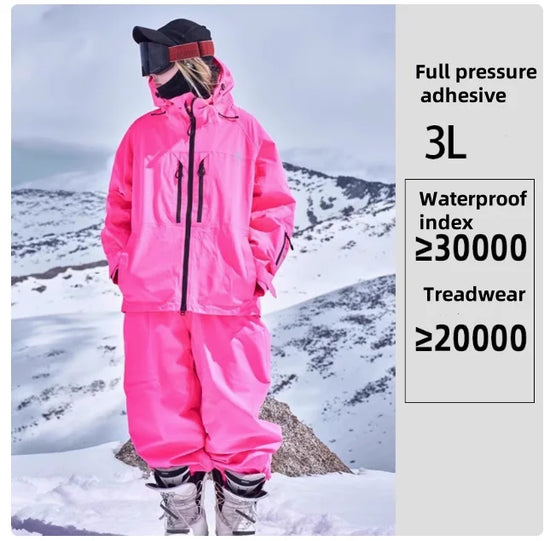 Completo sci e snowboard unisex con giacca e pantaloni