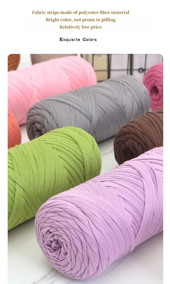 Set 3 gomitoli cloth yarn tessuto – filo intrecciato spesso per borse, tappeti, uncinetto e fai-da-te 2025