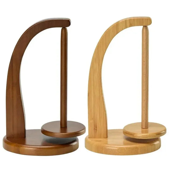 Supporto Gomitolo Filo in Legno Rotante con Sistema Magnetico – Porta Gomitolo per Uncinetto e Maglia