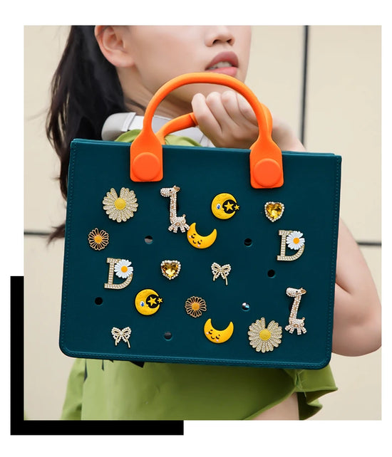 Borsa Bogg Personalizzabile con Fori per Spille - 27 Colori