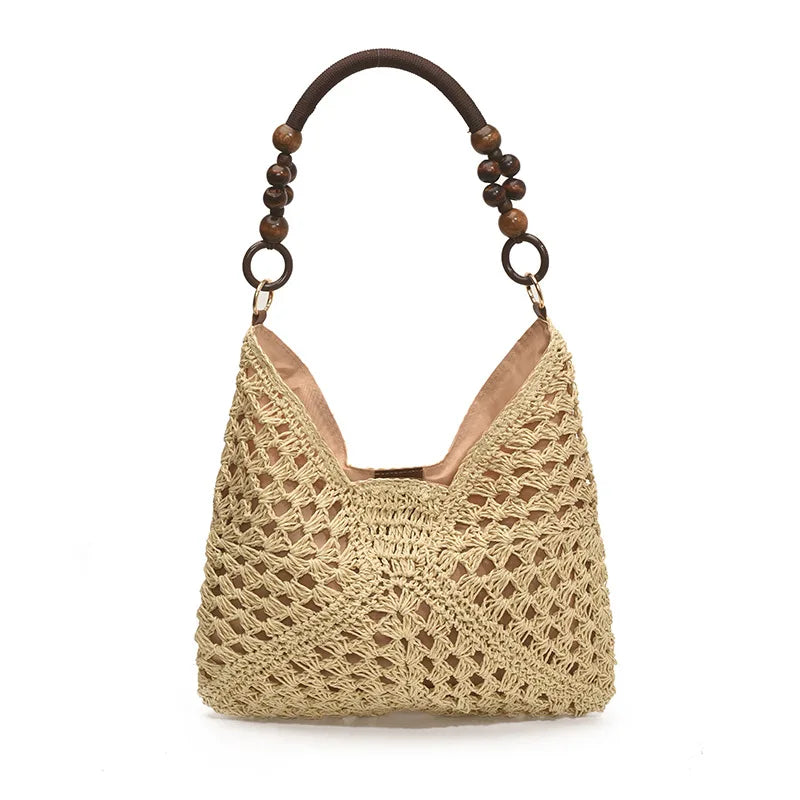 Borsa Tote Donna in Paglia Intrecciata – Shopper Estiva Capiente