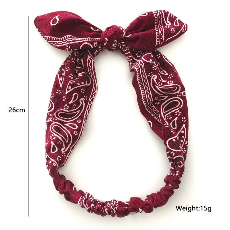 Fascia Capelli Boho Donna – Turbante Elastico con Nodo