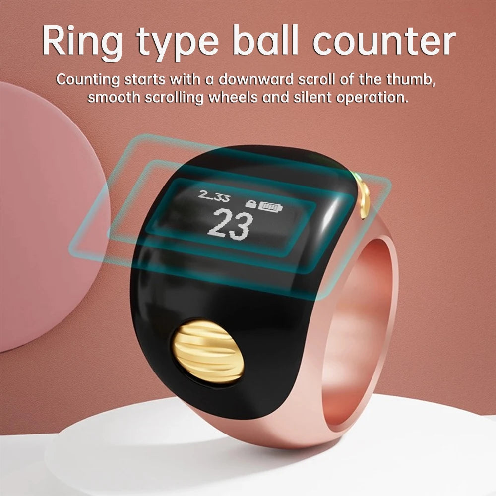 Contatore Digitale da Dito con Schermo OLED Impermeabile – Clicker Elettronico per Uncinetto e Maglia