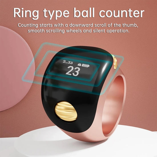Contatore Digitale da Dito con Schermo OLED Impermeabile – Clicker Elettronico per Uncinetto e Maglia