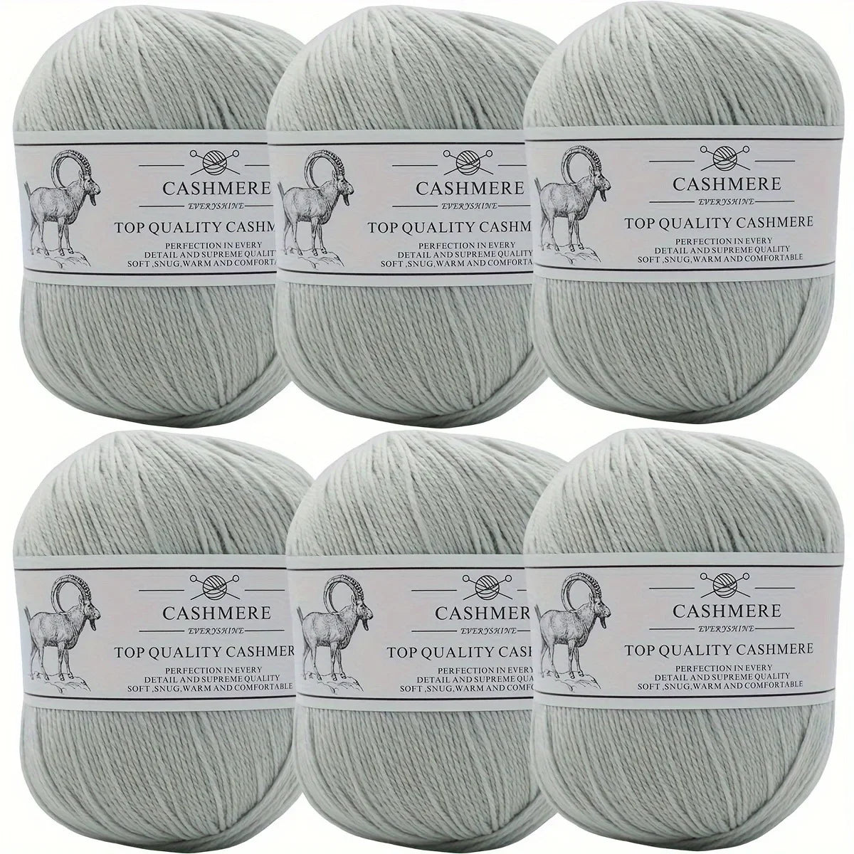 Set 6 gomitoli filo cashmere donna – Lana alta qualità per maglioni, sciarpe, cappelli e progetti fai-da-te
