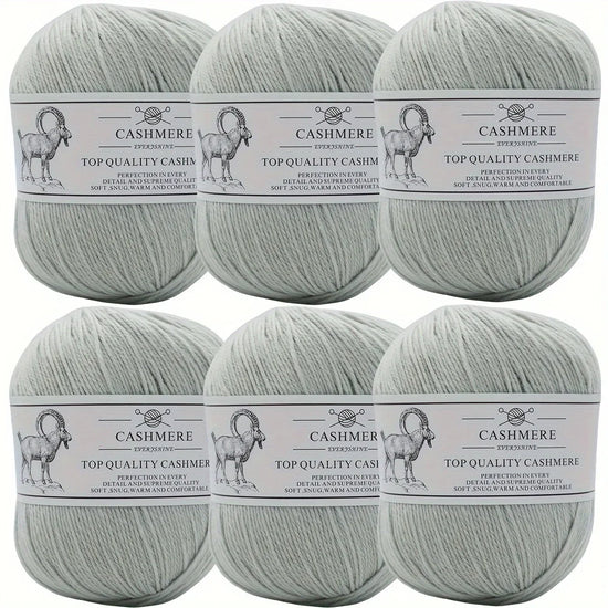 Set 6 gomitoli filo cashmere donna – Lana alta qualità per maglioni, sciarpe, cappelli e progetti fai-da-te