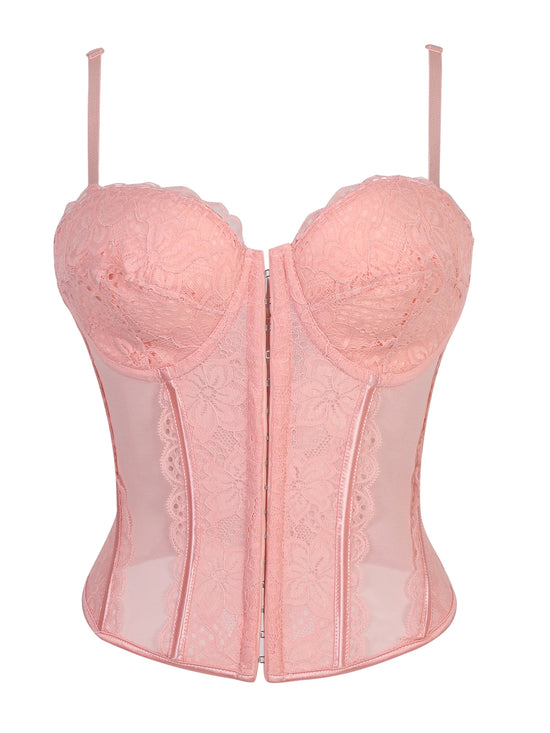Corsetto Halter in Pizzo – Top Sexy Push Up Donna